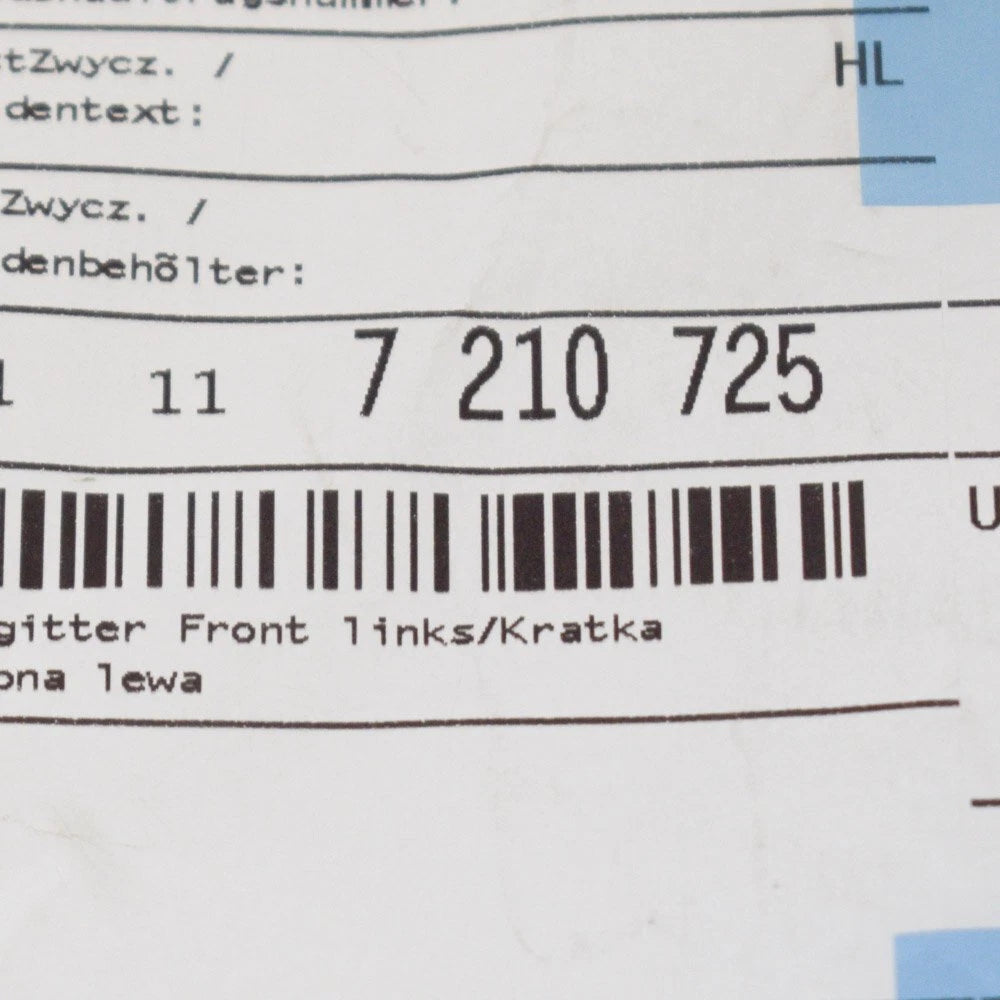 NEW BMW X3 F25 FRONT LEFT GRILLE 51117210725 7210725 ORIGINAL