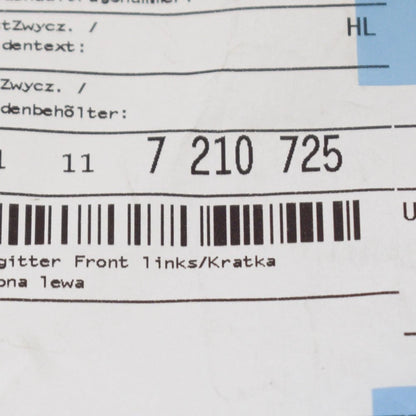 NEW BMW X3 F25 FRONT LEFT GRILLE 51117210725 7210725 ORIGINAL