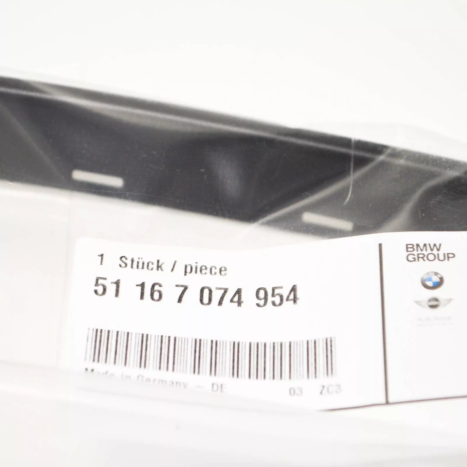 NEW BMW 5 E60 FRONT RIGHT MIRROR COVER SUPPORT TRIM 51167074954 7074954 ORIGINAL