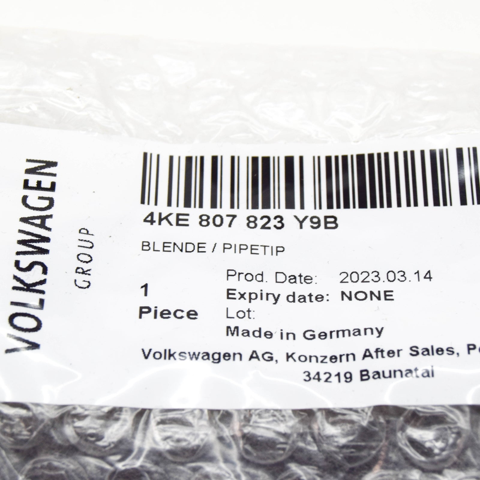 new audi e-tron sportback gea front bumper left trim 4ke807823y9b original