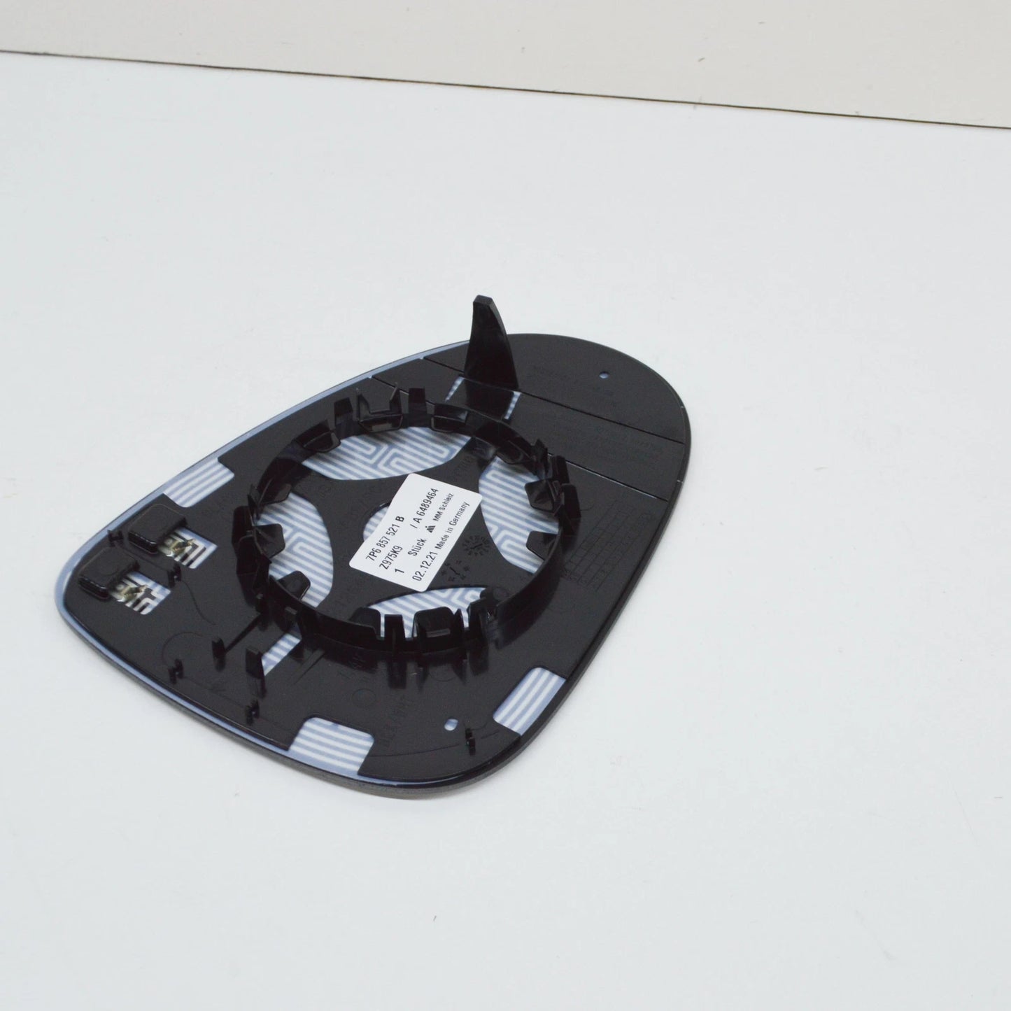 NEW VW TOUAREG 7P FRONT LEFT DOOR MIRROR GLASS 7P6857521B ORIGINAL