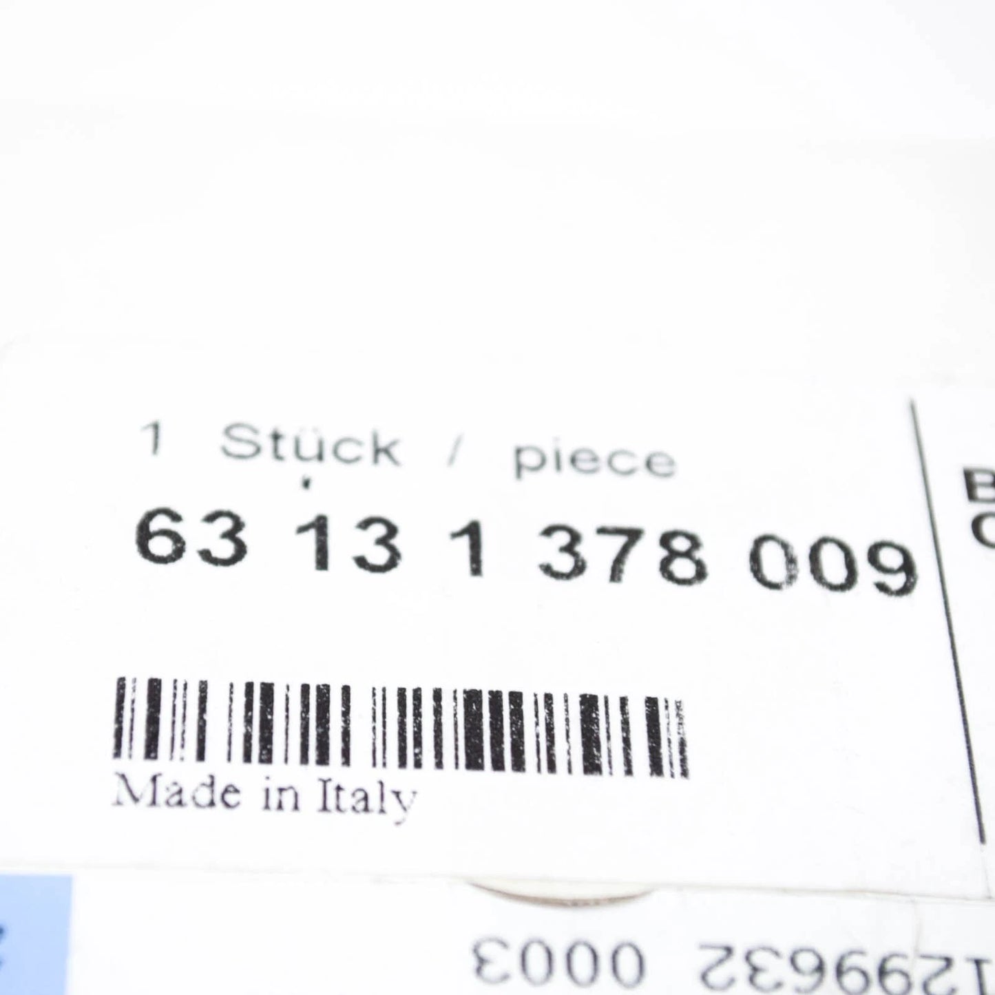 NEW BMW 7 E32 LEFT SIDE ADDITIONAL TURN CORNER LIGHT LAMP 63131378009 ORIGINAL