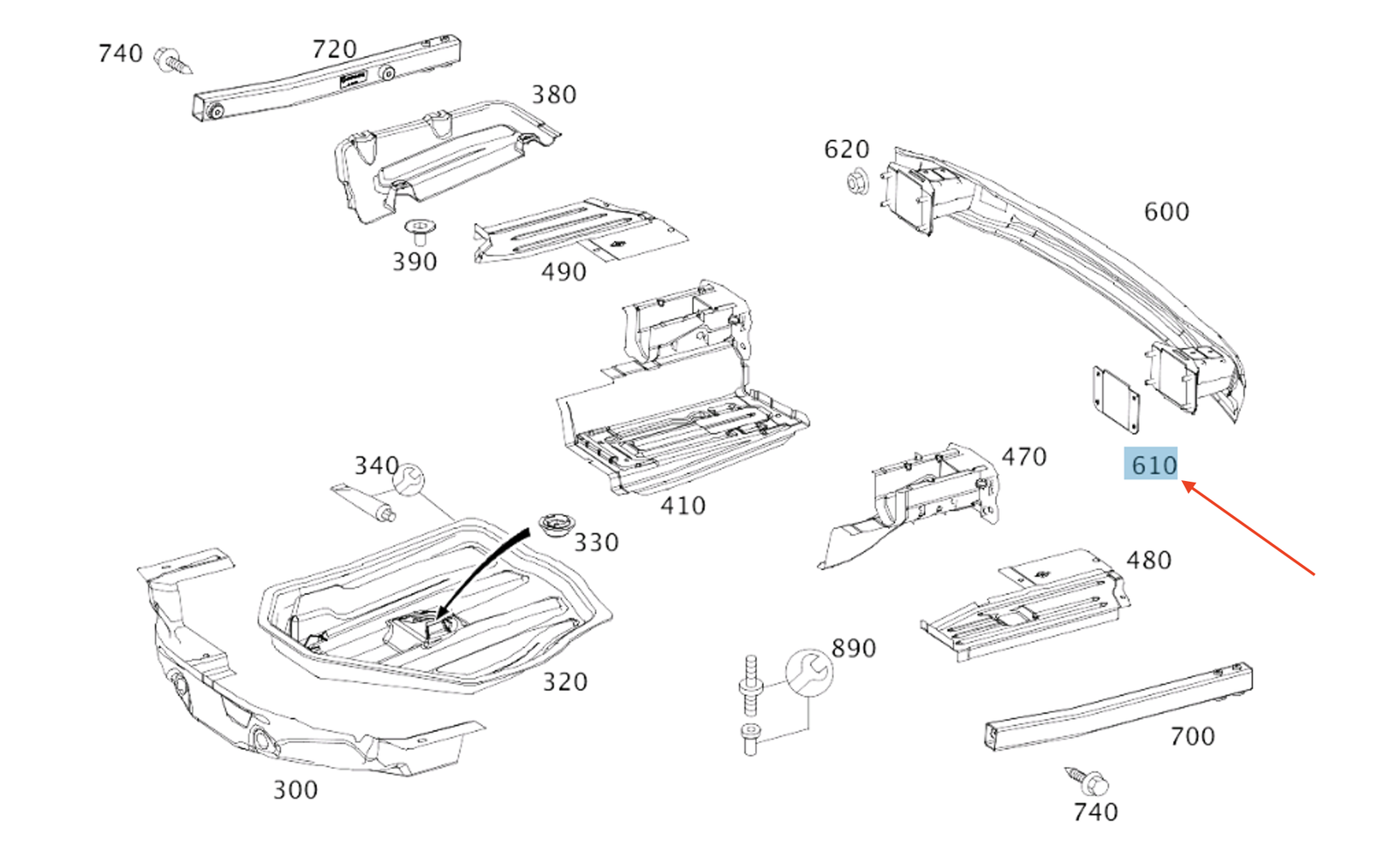 new mb c w204 rear cross cover casing surface gasket a0006930081 original