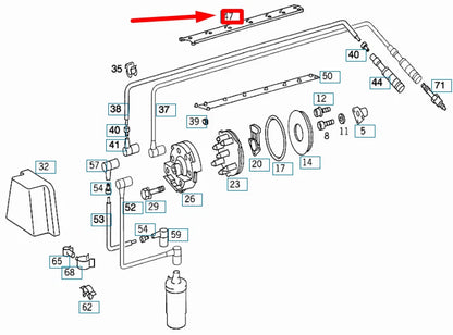 NEW MERCEDES-BENZ SL R129 UPPER PARK PLUG WIRE HOLDER A1031590440 ORIGINAL
