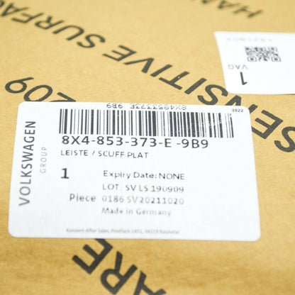 NEW AUDI A1 8X FRONT SILL TRIM STRIP INSERT 8X4853373E9B9 ORIGINAL