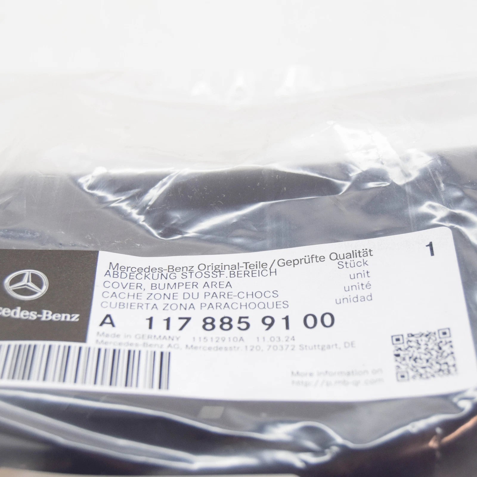 NEW MB CLA C117 AMG FRONT LOWER AIR DUCT SEGMENT LEFT A1178859100 ORIGINAL