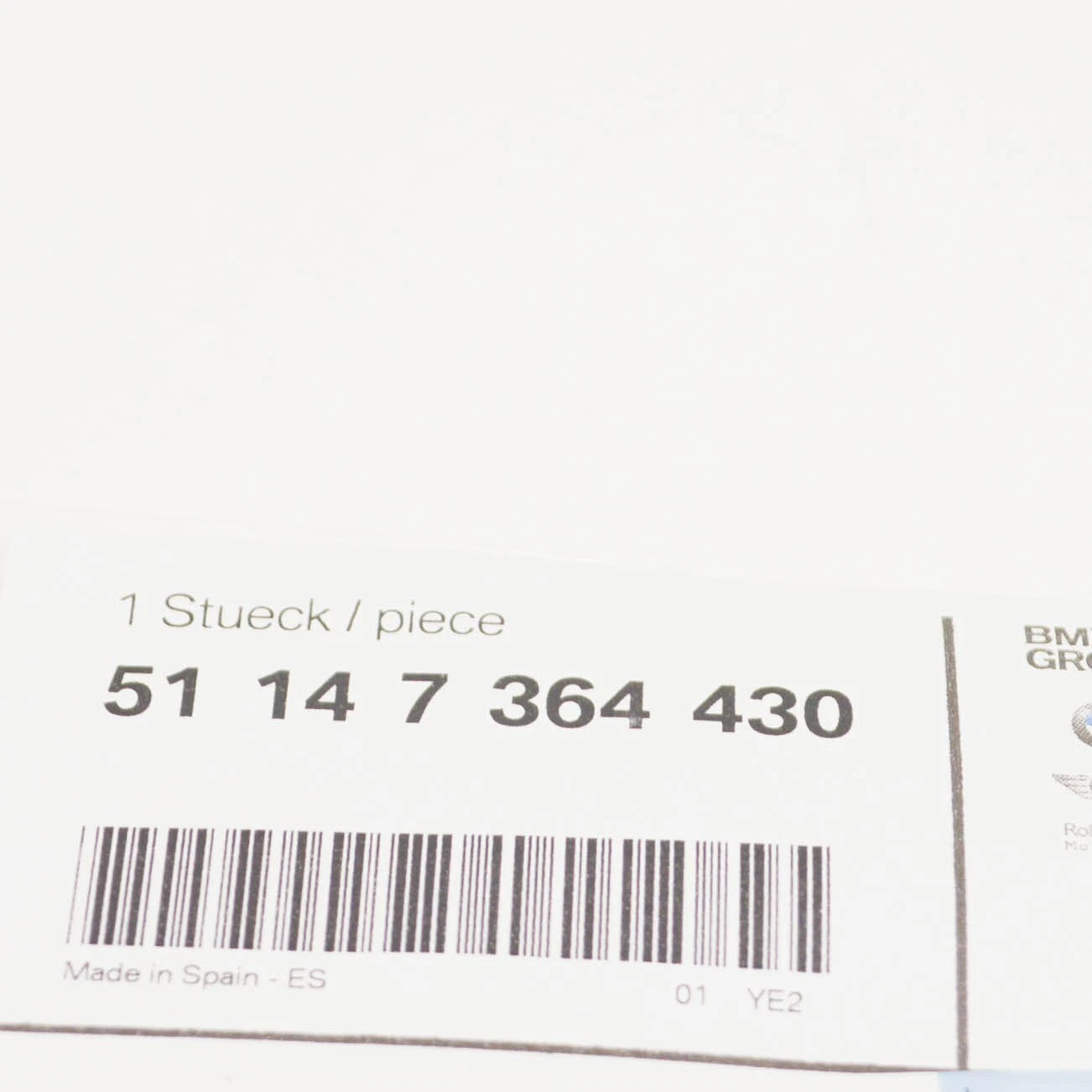 NEW BMW 3 E93 REAR TRUNK LID 335IS BADGE EMBLEM 51147364430 7364430 ORIGINAL