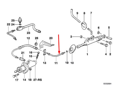 NEW BMW 3 E36 CLUTCH HYDRAULIC HOSE 21521160448 1160448 1.8 PETROL 100KW