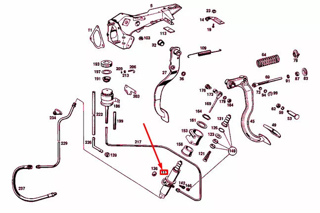 NEW MERCEDES-BENZ S W109 CLUTCH MASTER CYLINDER A0002952906 ORIGINAL
