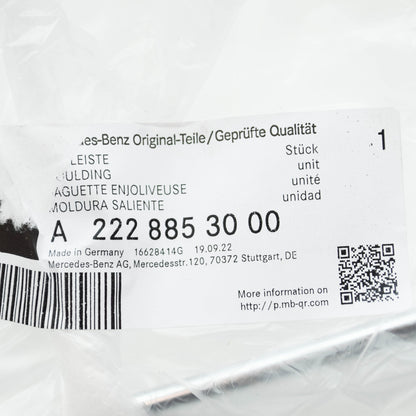 NEW MERCEDES-BENZ S W222 REAR BUMPER LOWER RIGHT TRIM A2228853000 ORIGINAL