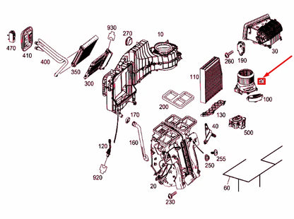 NEW MERCEDES-BENZ CLA COUPE C117 IMPELLER BLOWER MOTOR A2469062501