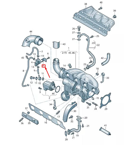 NEW VW TRANSPORTER VI T6 SOLENOID VALVE BRACKET 06J115261G