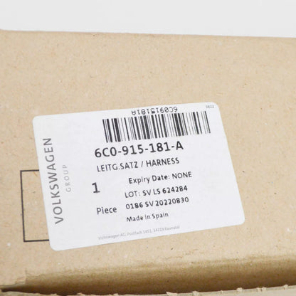 NEW VW POLO 6R, 6C NEGATIVE EARTH CABLE 6C0915181A ORIGINAL