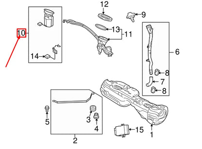 NEW BMW X5 E70 FUEL PUMP 16117207599 7207599 ORIGINAL