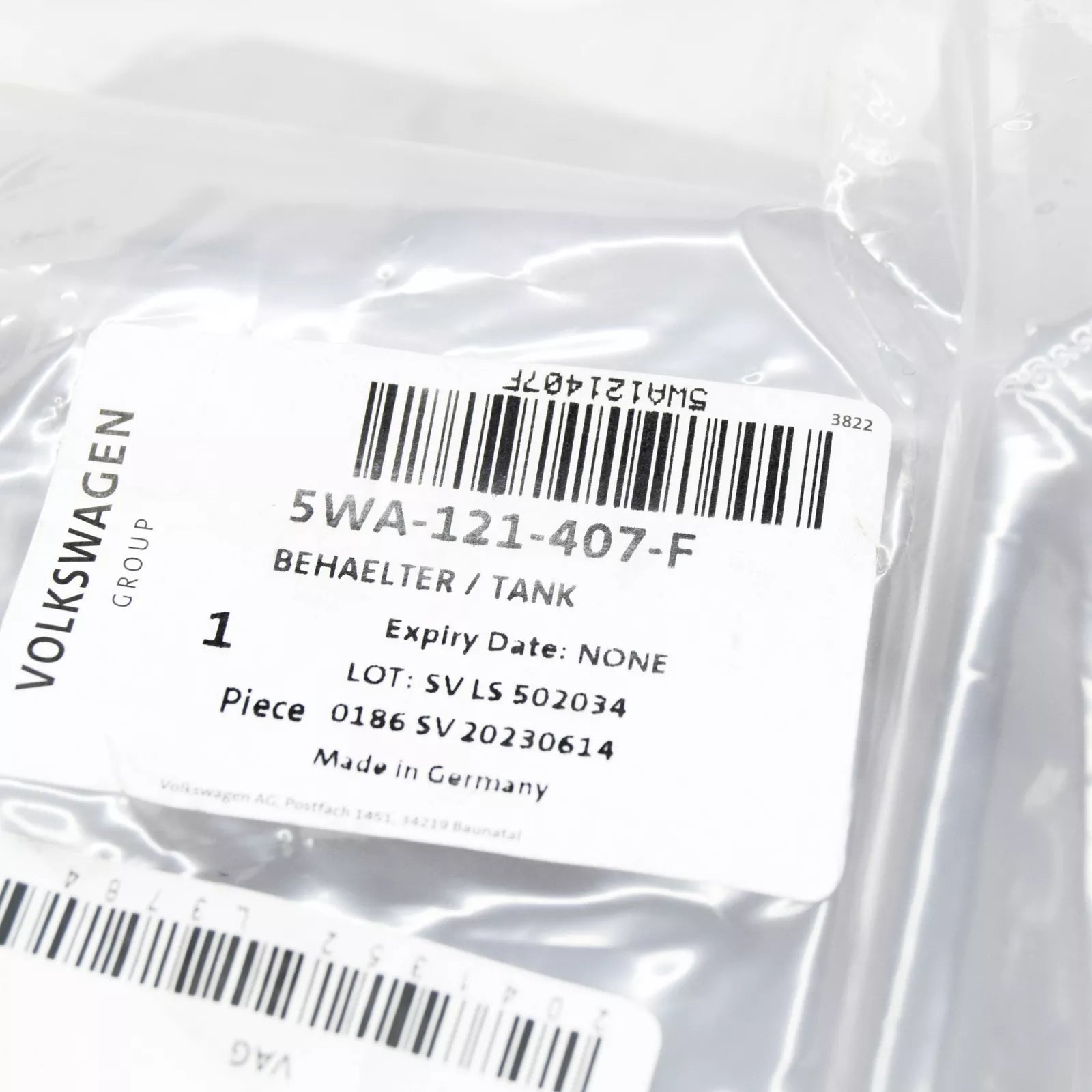 NEW VOLKSWAGEN ARTEON 3H7 EXPANSION TANK 5WA121407F ORIGINAL