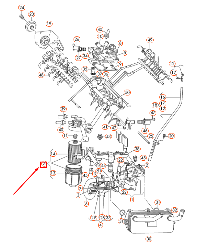 NEW AUDI A6 C7 ENGINE OIL FILTER 079115403A ORIGINAL
