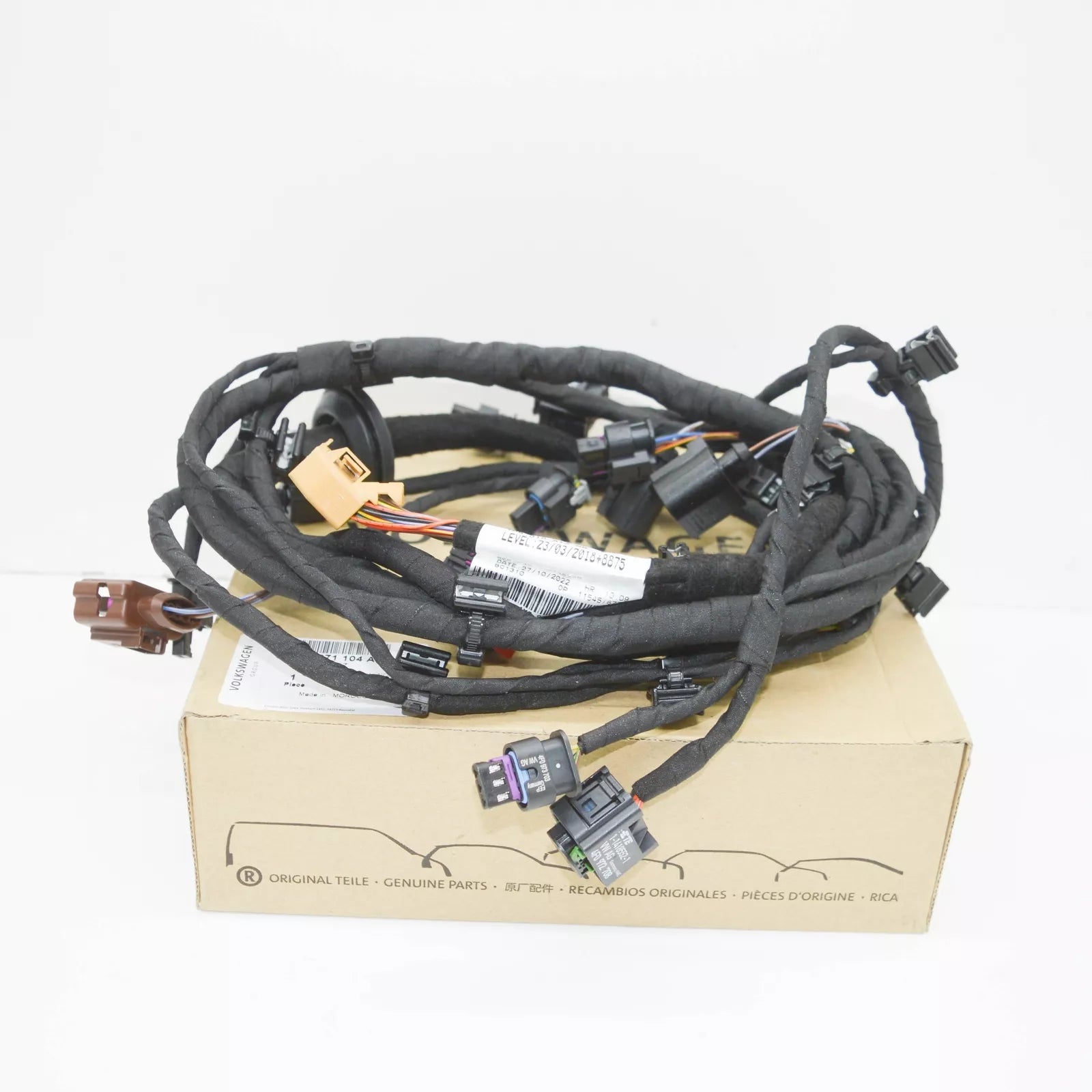 NEW AUDI Q7 4M REAR BUMPER PARKING AID WIRING HARNESS 4M0971104AK ORIGINAL