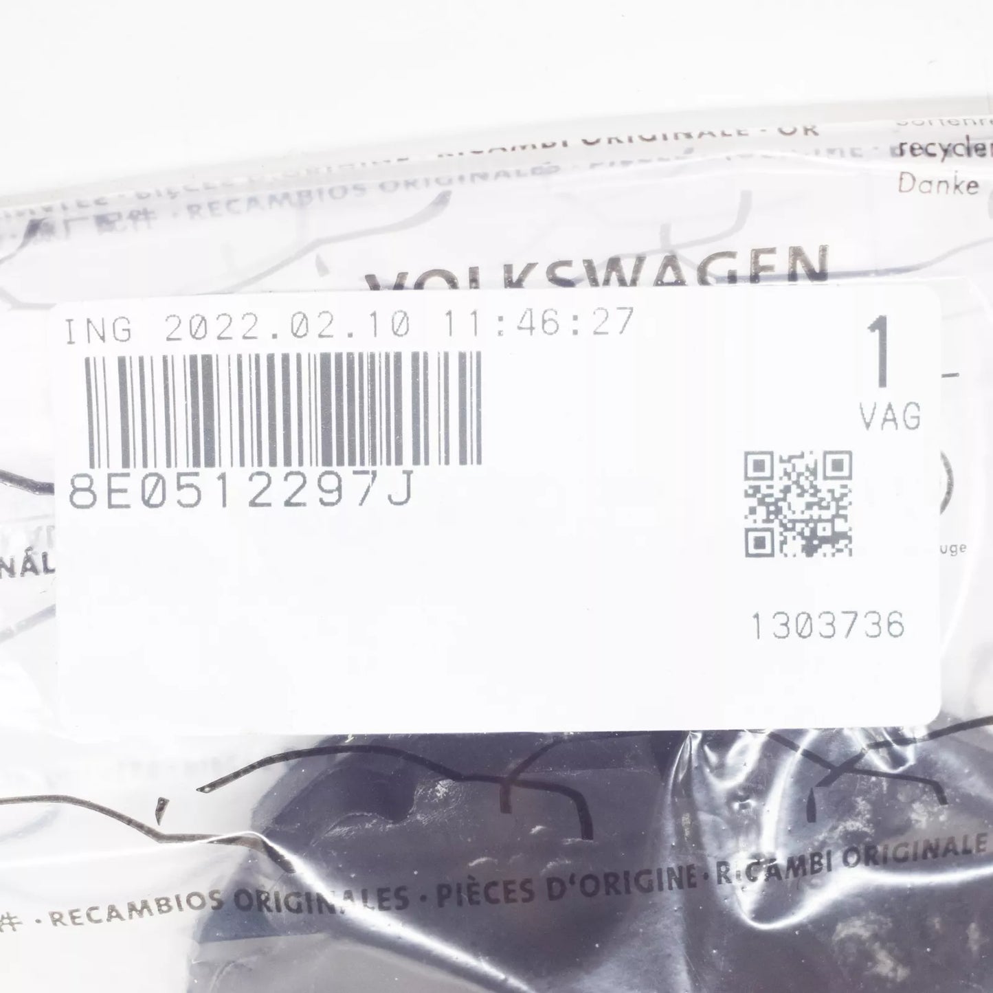 NEW AUDI A4 8E B6 REAR LOWER SPRING SUPPORT 8E0512297J ORIGINAL