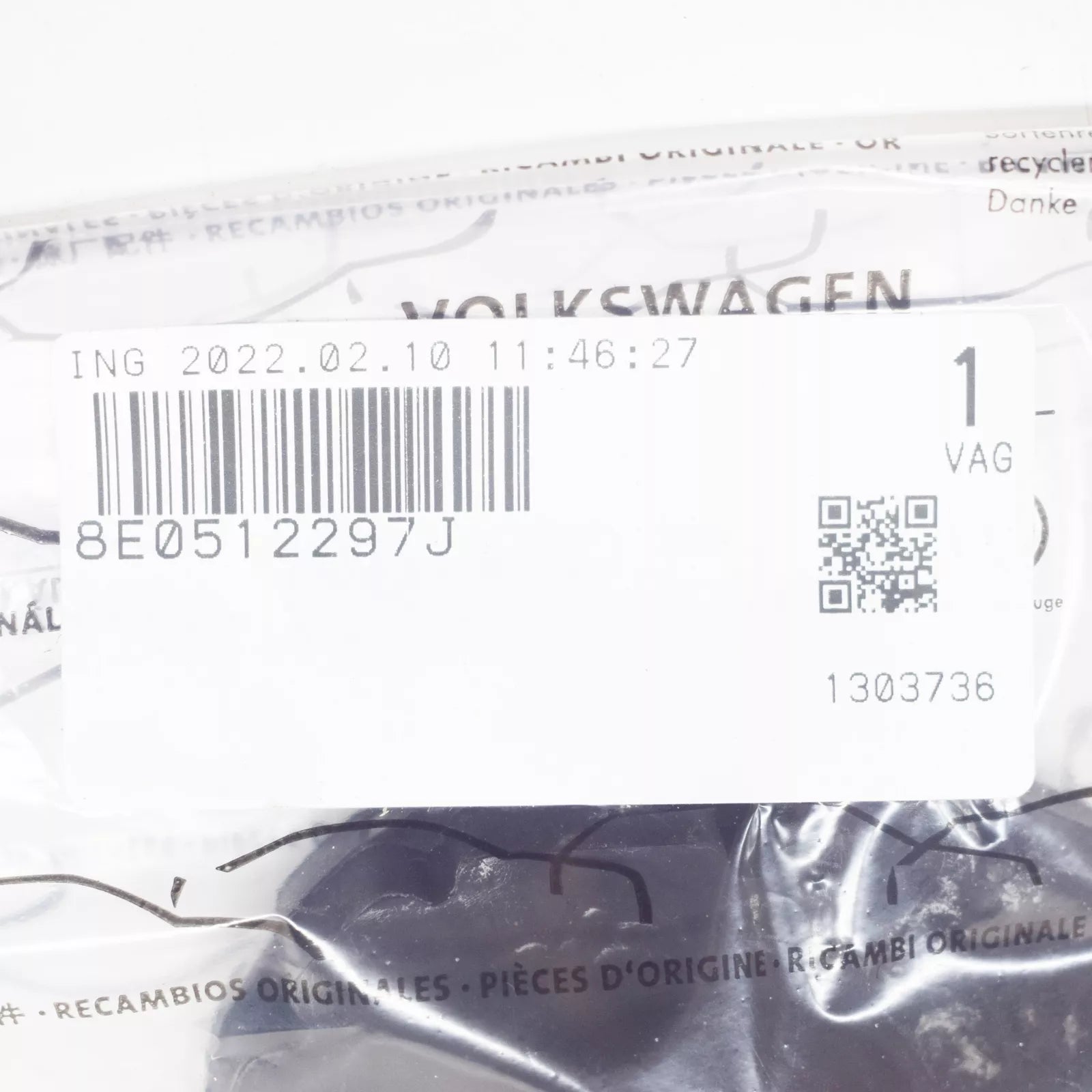 NEW AUDI A4 8E B6 REAR LOWER SPRING SUPPORT 8E0512297J ORIGINAL