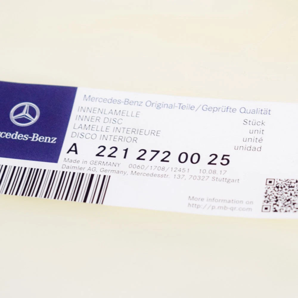 NEW MB S-CLASS W221 GEARBOX TRANSMISSION CLUTCH FRICTION DISC A2212720025