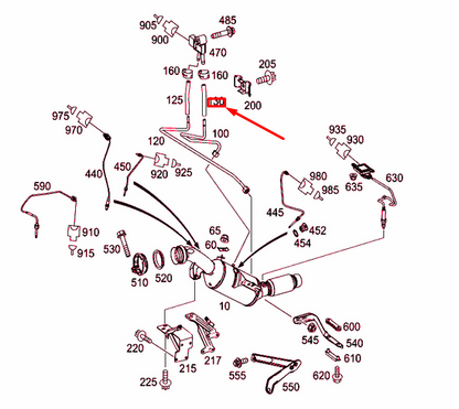 NEW MERCEDES-BENZ SPRINTER 906 EXHAUST GAS HOSE A9069972252 ORIGINAL