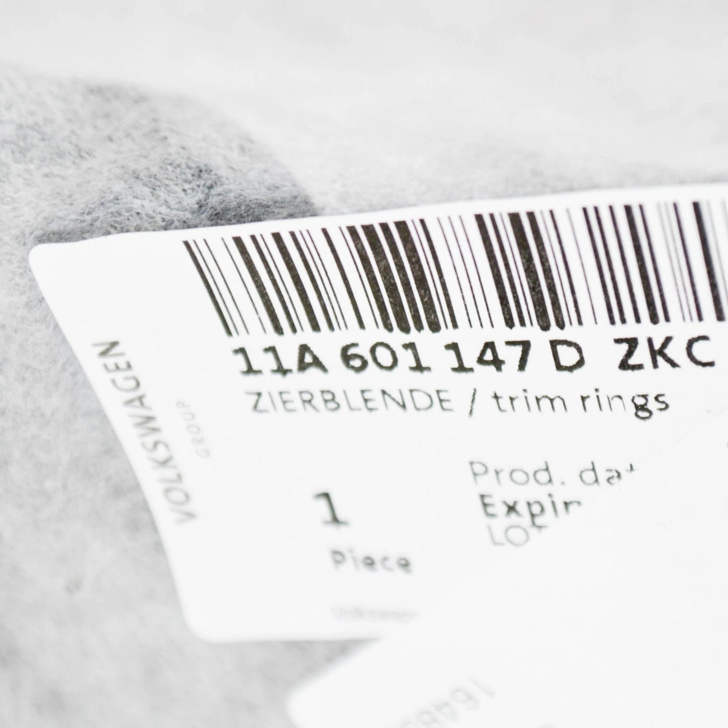 NEW VOLKSWAGEN ID.4 WHEEL COVER TRIM 19" 11A601147DZKC ORIGINAL