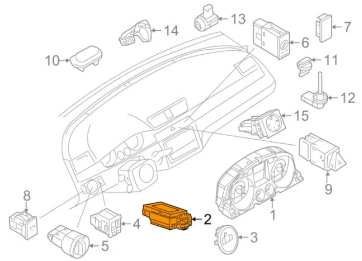 NEW VOLKSWAGEN PASSAT B7 IGNITION STARTER SWITCH 3C0905843AE