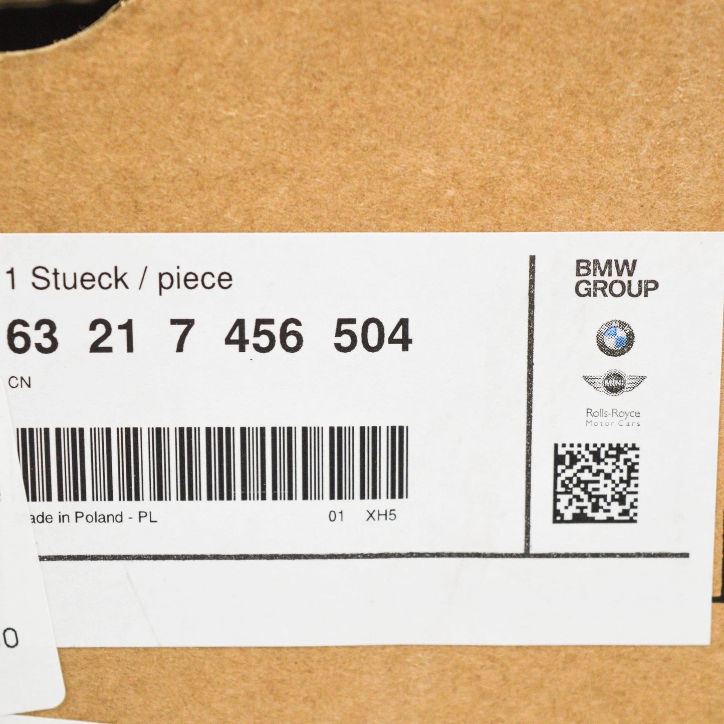 NEW BMW 1 F20 M REAR TRUNK LID RIGHT TAILLIGHT BLACK LINE 63217456504 ORIGINAL