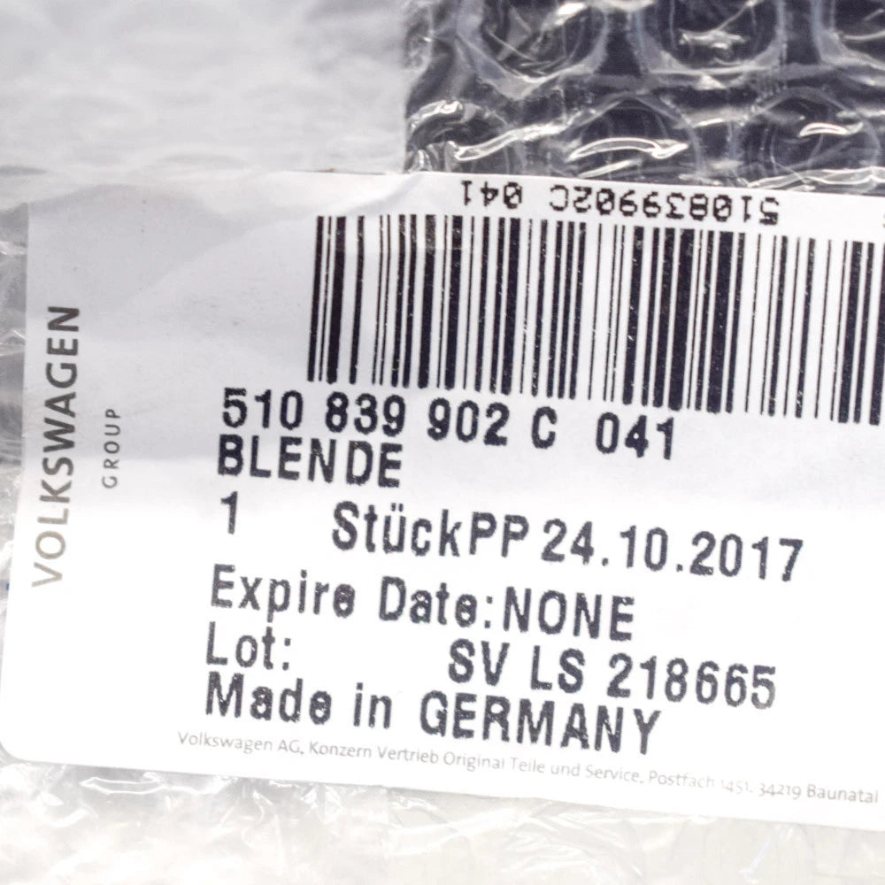 NEW VW GOLF SPORTSVAN REAR RIGHT DOOR EXTERIOR B-PILLAR TRIM AM1 510839902C041