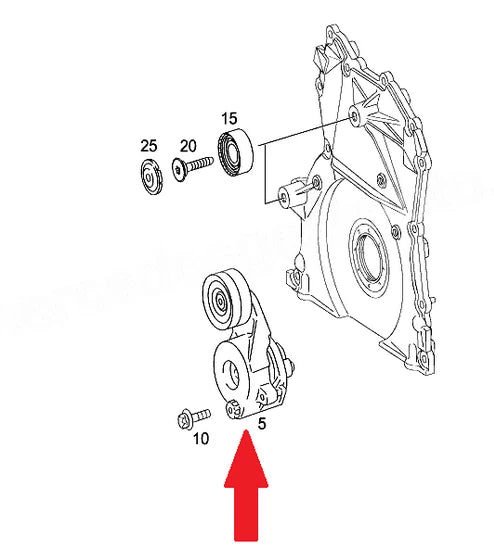 NEW MB SPRINTER 906 BELT TENSIONER PULLEY A6422001370 3.0 DIESEL ORIGINAL