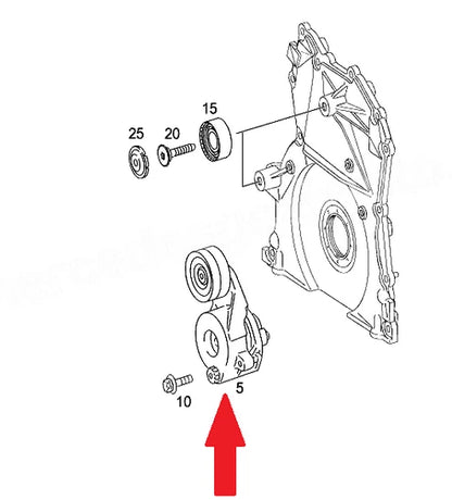 NEW MB SPRINTER 906 BELT TENSIONER PULLEY A6422001370 3.0 DIESEL ORIGINAL