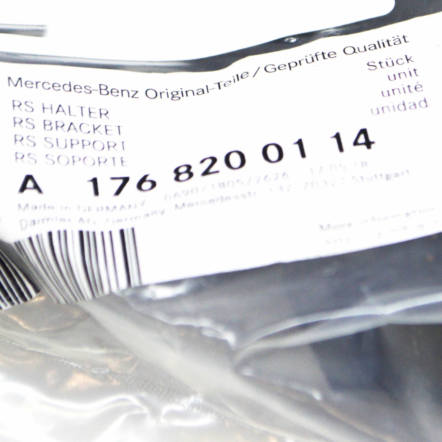 NEW MB A W176 FRONT LEFT HEADLIGHT BRACKET REPAIR KIT A1768200114 ORIGINAL