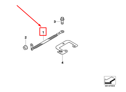 new bmw 3 e90 engine band interference suppression 7551714 12427551714 original