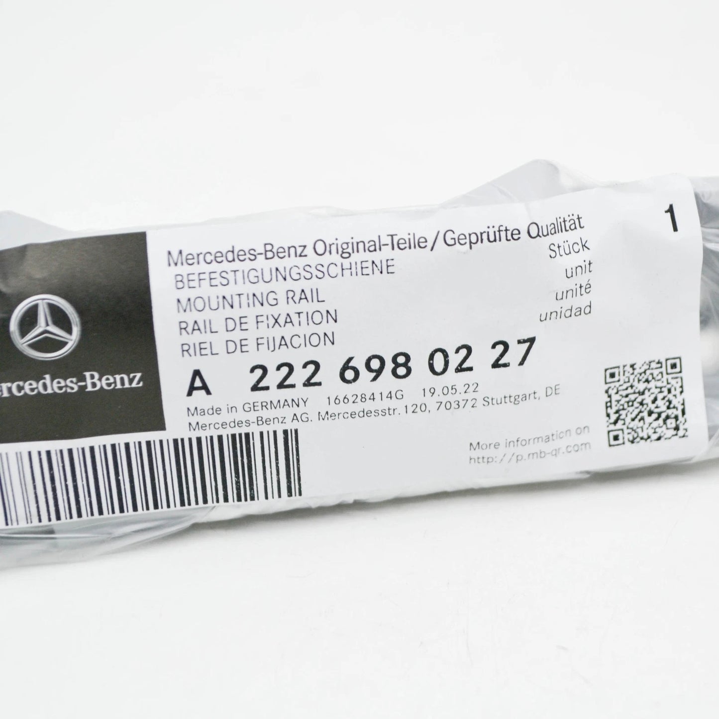 NEW MB S W222 FRONT RIGHT SIDE SIDESKIRT MOUNTING RAIL A2226980227 ORIGINAL