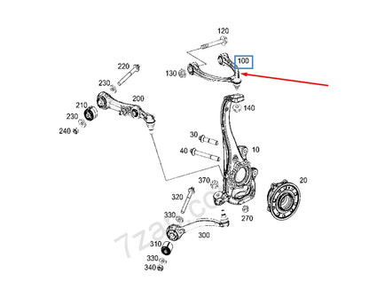 NEW MERCEDES-BENZ C-CLASS W205 FRONT RIGHT UPPER CONTROL ARM A2053305601