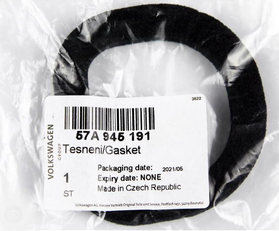 new skoda karoq nu rear tail light gasket 57a945191 original