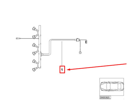 NEW BMW Z4 E85 ENGINE IGNITION MODULE WIRING HARNESS 12517551905 7551905