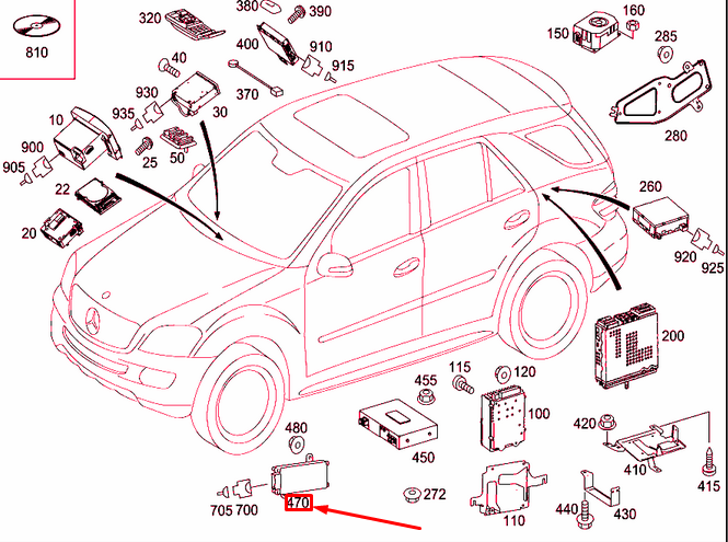 new mercedes-benz r w251 rear audio system amplifier a2518201389 original
