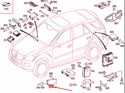 new mercedes-benz r w251 rear audio system amplifier a2518201389 original