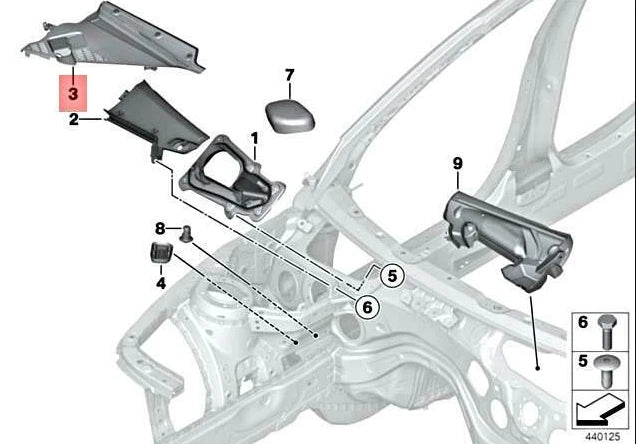NEW BMW M2 COUPE F87 FRONT UNIT COMPARTMENT COVER TRIM LHD 64318059697 ORIGINAL
