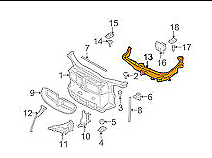 new bmw 3 e90 left headlight bracket arm 51647138401 7138401 2009 original