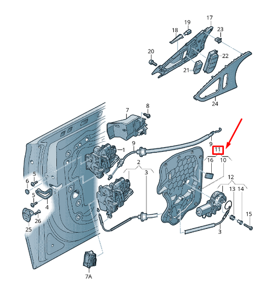 new audi a6 avant c7 front right door inner panel cover 4g0837096 original