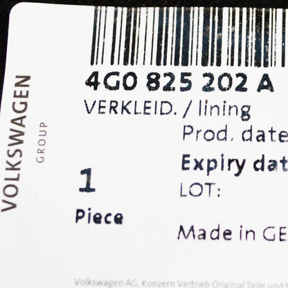 NEW AUDI A6 C7 FRONT RIGHT UNDERBODY LINING COVER 4G0825202A ORIGINAL