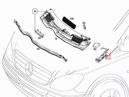 NEW MERCEDES-BENZ VITO W447 LEFT COVERING PANEL A44788403009051 ORIGINAL