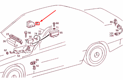 NEW MERCEDES-BENZ E W124 ELECTRIC SLIDING ROOF SWITCH A1248206810 ORIGINAL