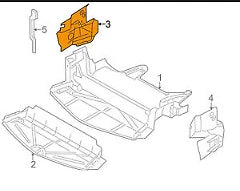 NEW BMW Z3 E36 SPLASH SHIELD COOLING SIDE BAFFLE 51718397358 ORIGINAL