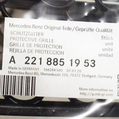 NEW MERCEDES-BENZ S W221 FRONT BUMPER LEFT GRILLE A2218851953 ORIGINAL