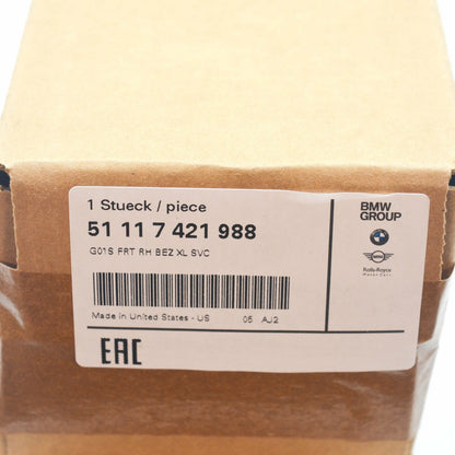 NEW BMW X3 G01 FRONT BUMPER RIGHT PROTECTIVE TRIM X-LINE 51117421988 ORIGINAL