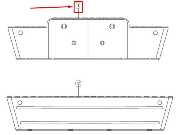NEW AUDI Q3 8U FRONT LICENCE PLATE HOLDER 8U0807285T94 ORIGINAL