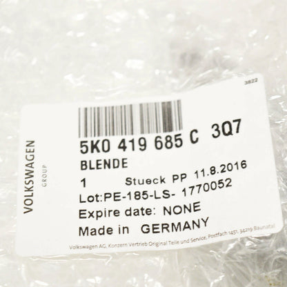 NEW VW GOLF MK6 STEERING WHEEL TRIM 5K0419685C3Q7